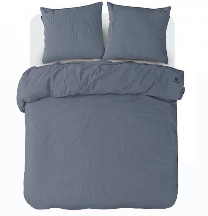 BLCKOUT Texas Dekbedovertrek Lits jumeaux(240x200/220 Cm + 2 Slopen) Percal Katoen Blauw/grijs