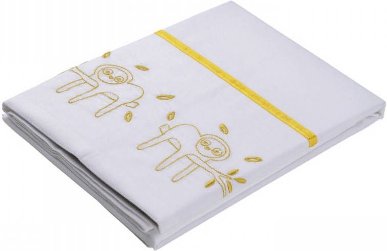 Briljant Baby Laken Jungle Dusk Katoen Yellow 100x150cm