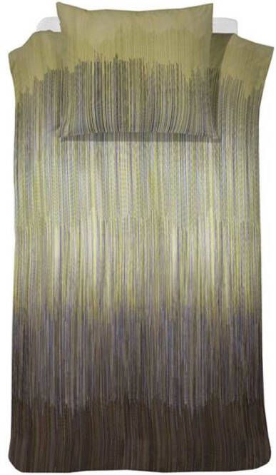 Damai Cassio Dekbedovertrek 1 persoons(140x200/220 Cm + 1 Sloop) Katoen Satijn Ochre