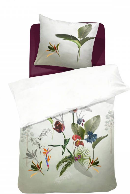 Damai Dekbedovertrek Ficus Bio Satijn 140x200/220 Cm Green