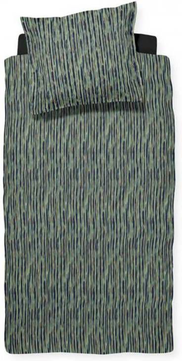 Damai Flöde Dekbedovertrek 1 persoons(140x200/220 Cm + 1 Sloop) Katoen Green