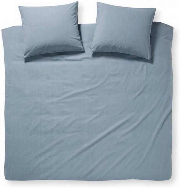 Damai Groove Flanel Dekbedovertrek 2 persoons(200x200/220 Cm + 2 Slopen) Flanel Denim