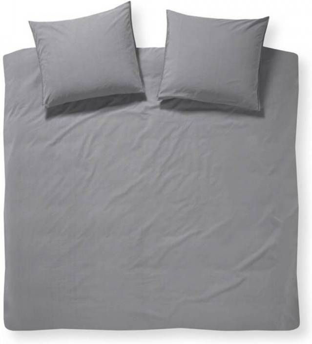Damai Groove Flanel Dekbedovertrek 2 persoons(200x200/220 Cm + 2 Slopen) Flanel Grey