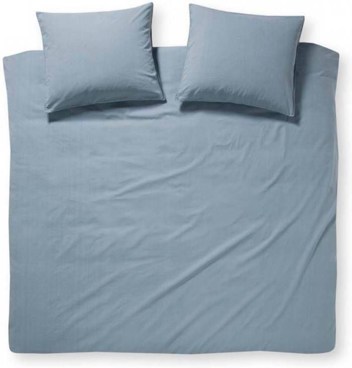 Damai Groove Flanel Dekbedovertrek Lits jumeaux(240x200/220 Cm + 2 Slopen) Flanel Denim