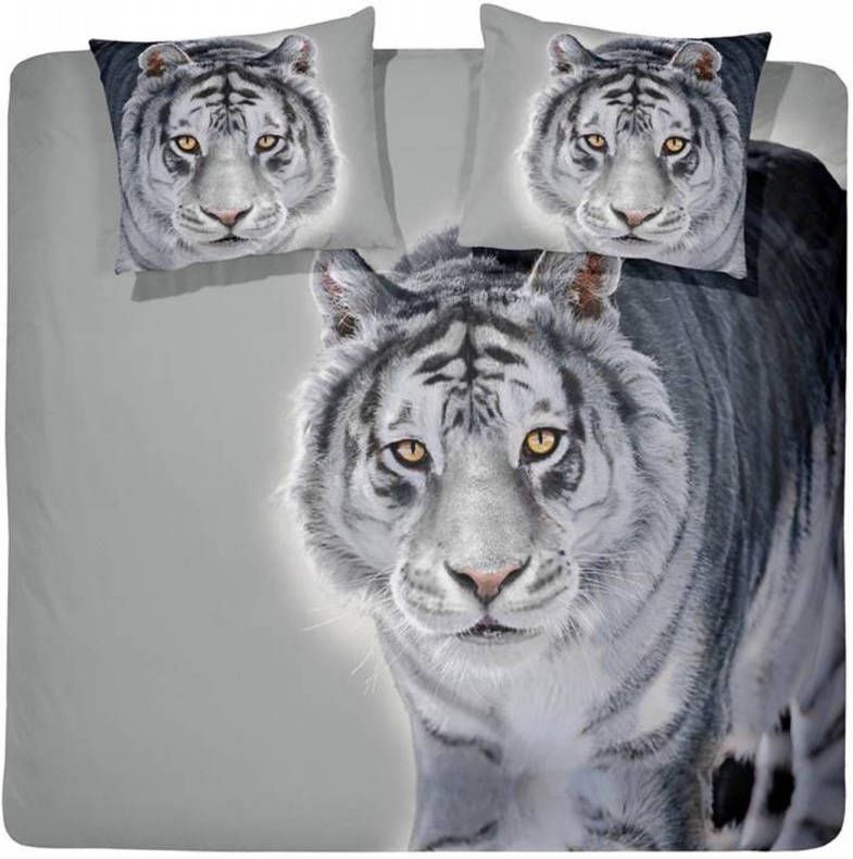 Damai Jinan Flanel Dekbedovertrek Lits jumeaux(240x200/220 Cm + 2 Slopen) Flanel Grey