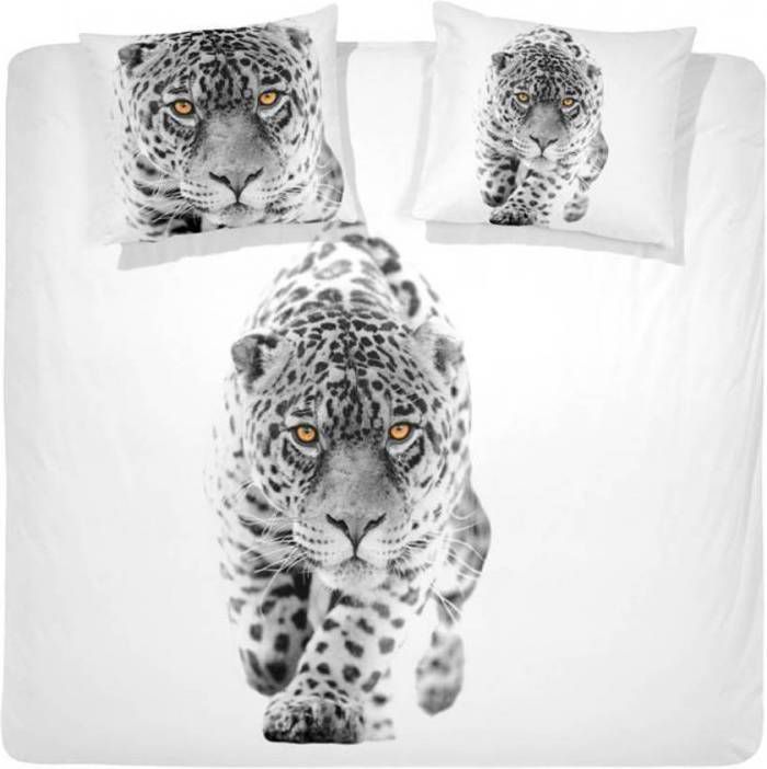 Damai Leonard Flanel Dekbedovertrek Lits-jumeaux (240x200/220 Cm + 2 Slopen) Flanel White