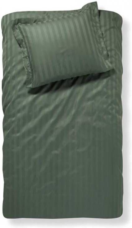 Damai Linea Dekbedovertrek 1 persoons(140x200/220 Cm + 1 Sloop) Katoen Satijn Laurel