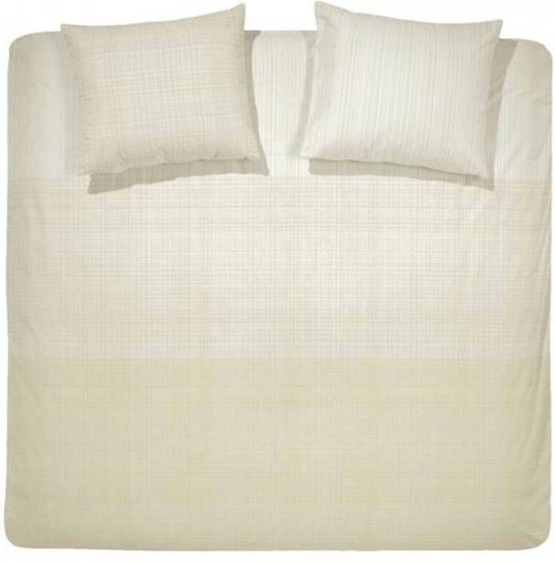 Damai Score Dekbedovertrek 100% Katoen 2 persoons(200x200/220 Cm + 2 Slopen) 2 Stuks(60x70 Cm) Ivoor