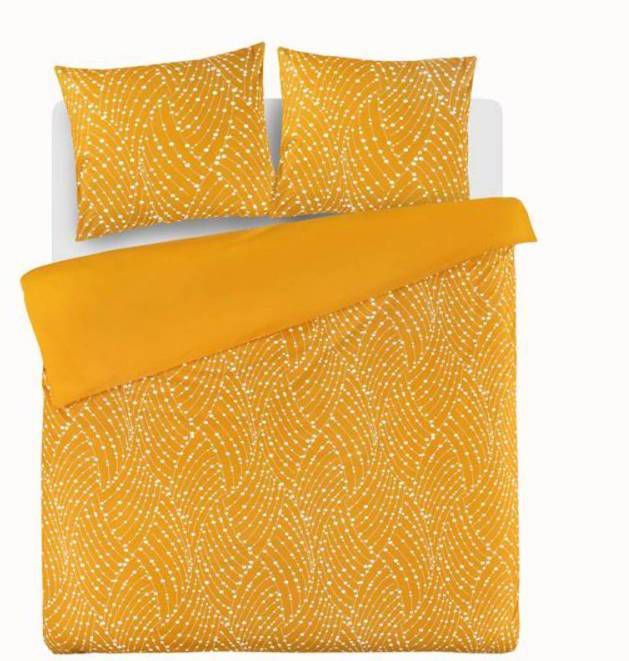 DAY Dream Hazel Dekbedovertrek Lits jumeaux(240x200/220 Cm + 2 Slopen) Katoen Satijn Oker