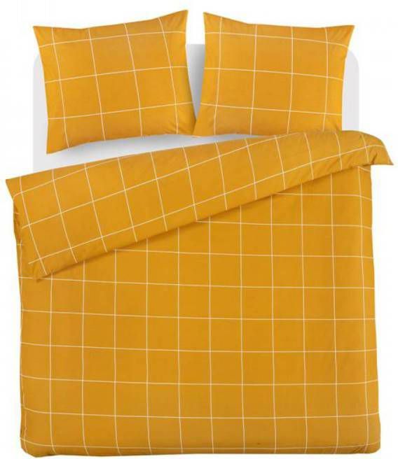 DAY Dream Hogan Dekbedovertrek Lits jumeaux(240x200/220 Cm + 2 Slopen) Katoen Satijn Oker