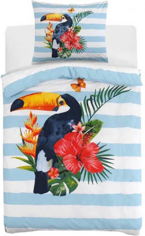 DAY Dream Isla Dekbedovertrek 100% Katoen 1 persoons(140x200 Cm + 1 Sloop) 1 Stuk(60x70 Cm) Multi