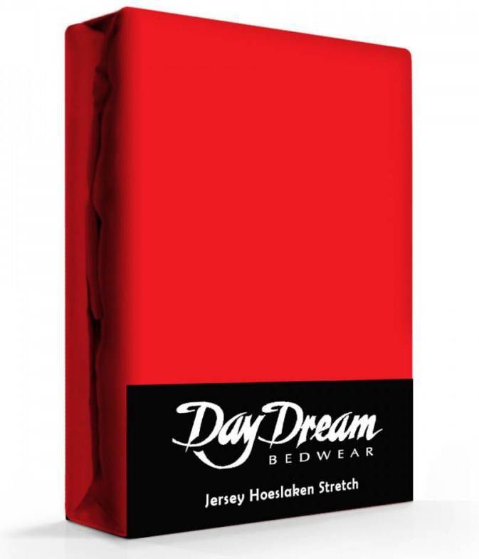 DAY Dream Jersey Hoeslaken Rood 190 X 220 Cm