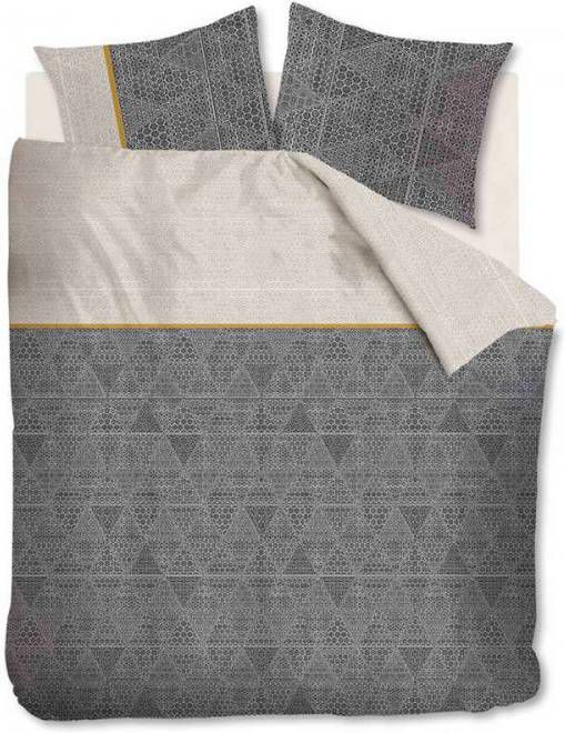 Ambiante dekbedovertrek Dimitri goudkleurig 200x200/220 cm Leen Bakker