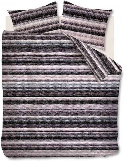 Ambiante dekbedovertrek Olivier grijs 140x200/220 cm Leen Bakker
