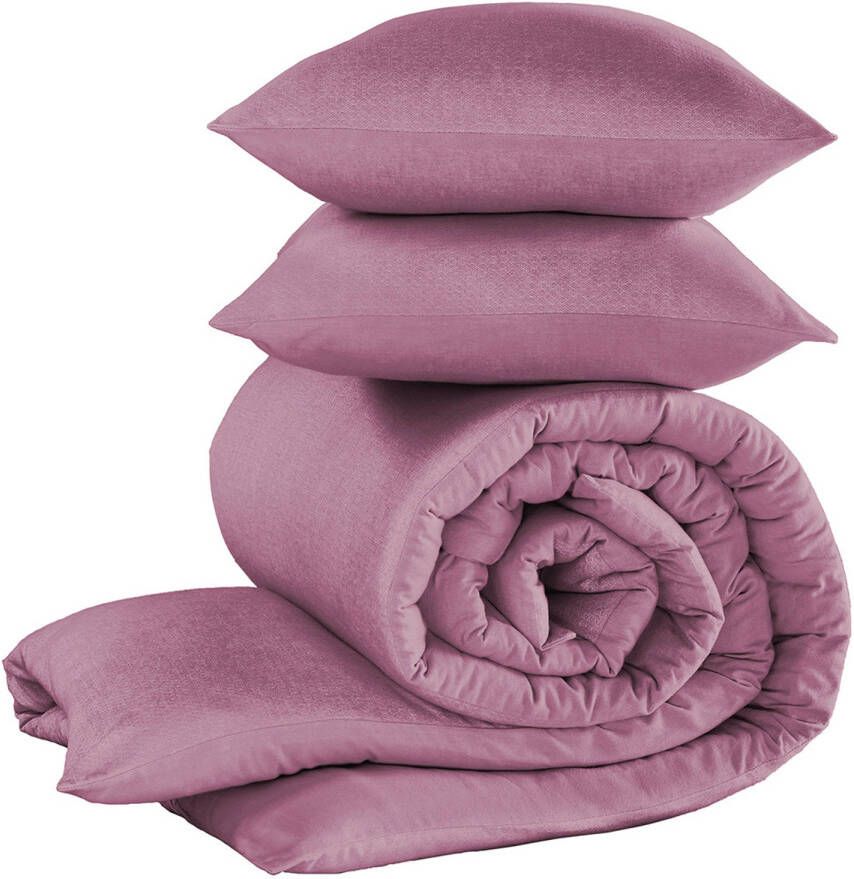 De Witte Lietaer Dekbedovertrek Tarbot Hotelmaat 260 X 240 Cm Flanel