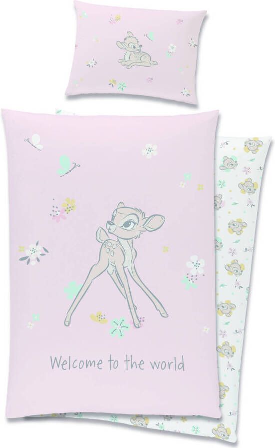 Disney Bambi Baby Dekbedovertrek, Welcome 100 X 135 Cm Katoen