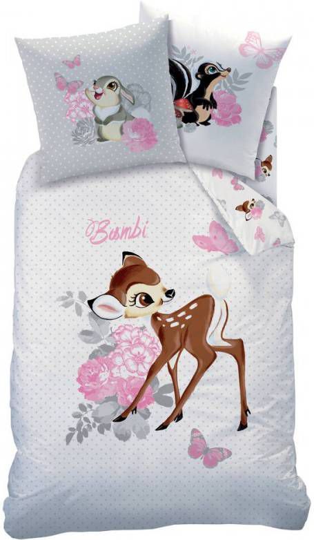 Disney Bambi Dekbedovertrek Retro Eenpersoons 140 X 200 Cm Katoen