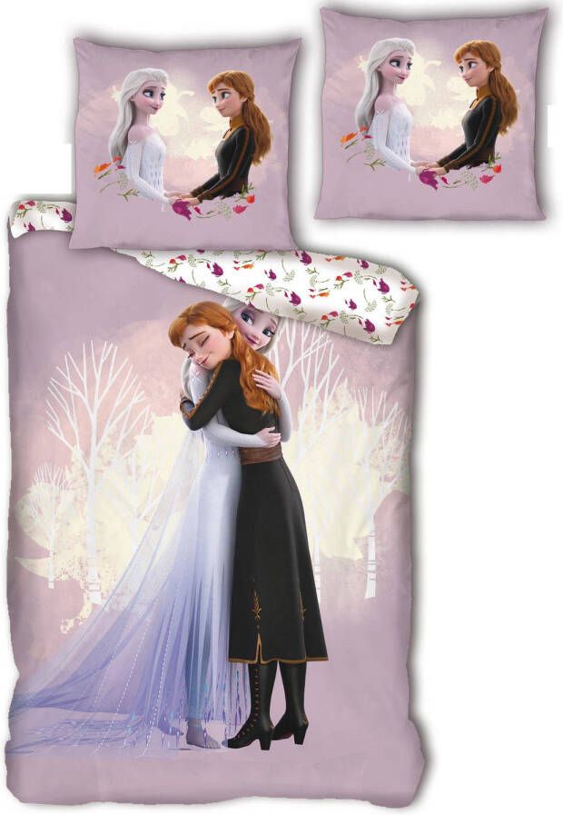 Disney Dekbedovertrek Frozen Junior 140 X 200 Cm Katoen Lila