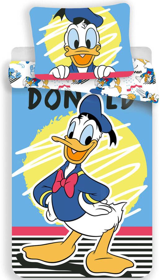Disney Donald Duck Dekbedovertrek Eenpersoons 140 X 200 Cm Katoen