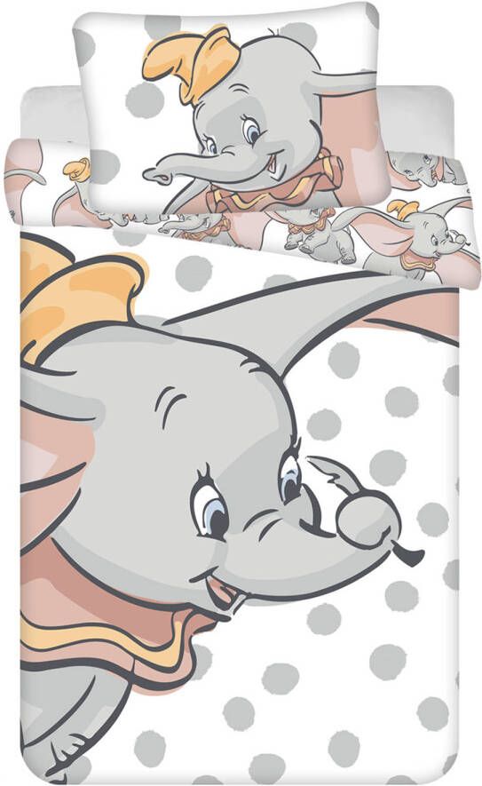 Disney Dumbo Baby Dekbedovertrek Dots 100 X 135 Cm Katoen