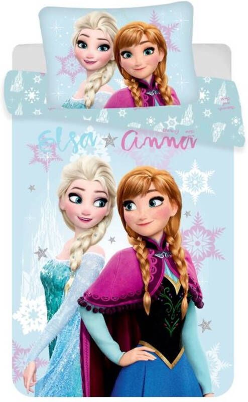 Disney Frozen Dekbedovertrek Elsa & Anna Eenpersoons 140 X 200 Cm Katoen