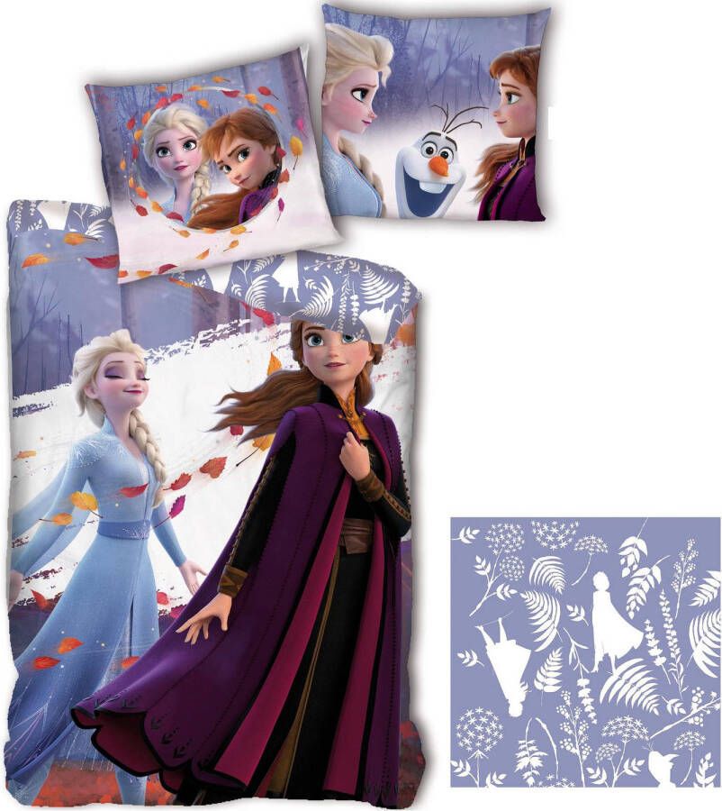 Disney Frozen Dekbedovertrek Nature Eenpersoons 140 X 200 Cm Polyester