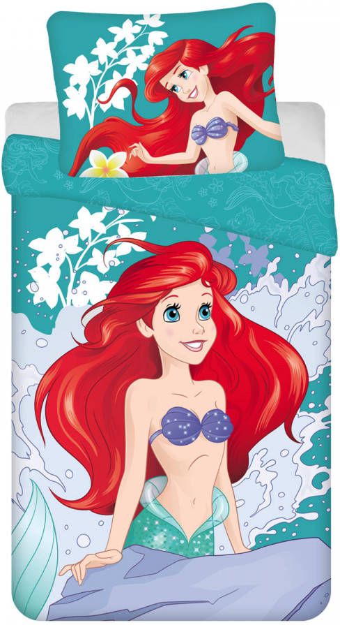 Disney Kleine Zeemeermin Dekbedovertrek, Ariël Eenpersoons 140 X 200 Cm Katoen