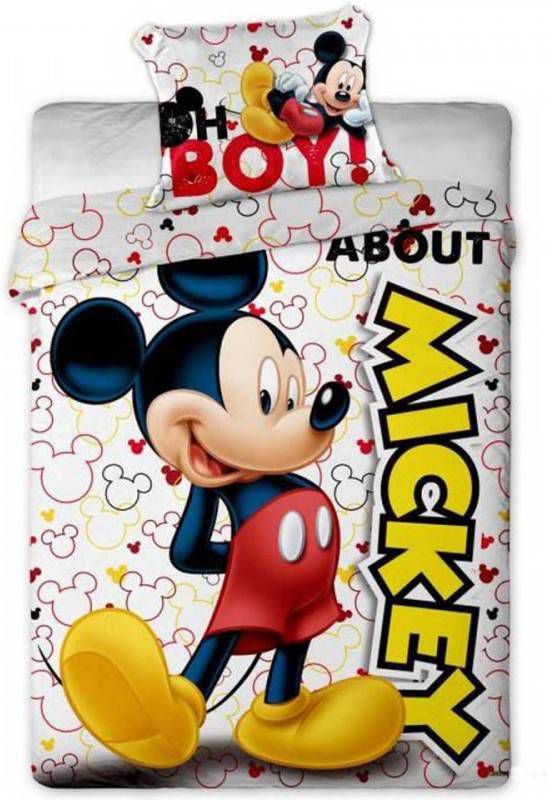 Disney Mickey Mouse About Dekbedovertrek Eenpersoons 140 X 200 Cm Multi