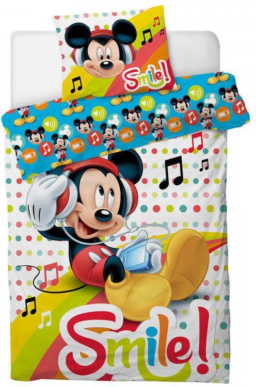 Disney Mickey Mouse Dekbedovertrek Eenpersoons 140 X 200 Cm Polyester