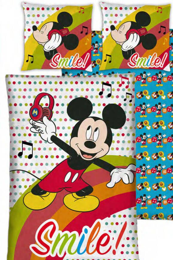 Disney Mickey Mouse Dekbedovertrek Eenpersoons 140 X 200 Cm Polyester