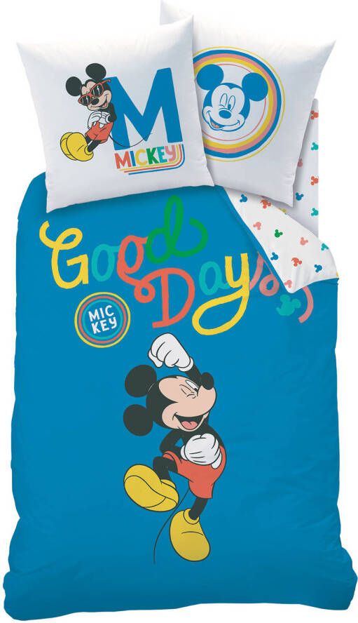 Disney Mickey Mouse Dekbedovertrek Good Days Eenpersoons 140 X 200 Cm Katoen