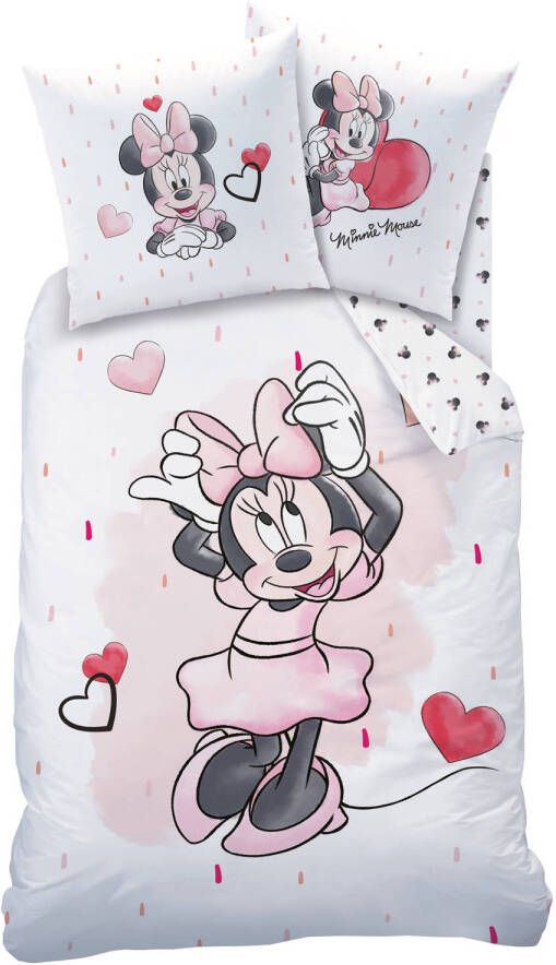 Disney Minnie Mouse Dekbedovertrek Cute Eenpersoons 140 X 200 Cm Katoen