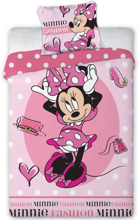 Disney Minnie Mouse Dekbedovertrek Fashion Eenpersoons 140 X 200 Cm Katoen
