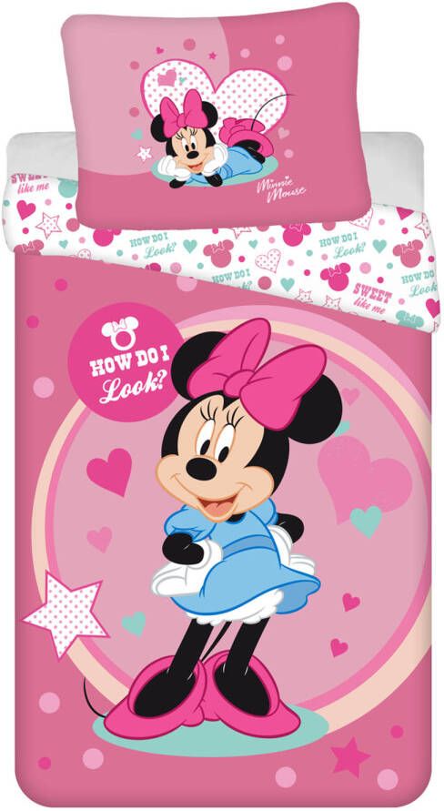 Disney Minnie Mouse Dekbedovertrek Looks Eenpersoons 140 X 200 Cm Polyester