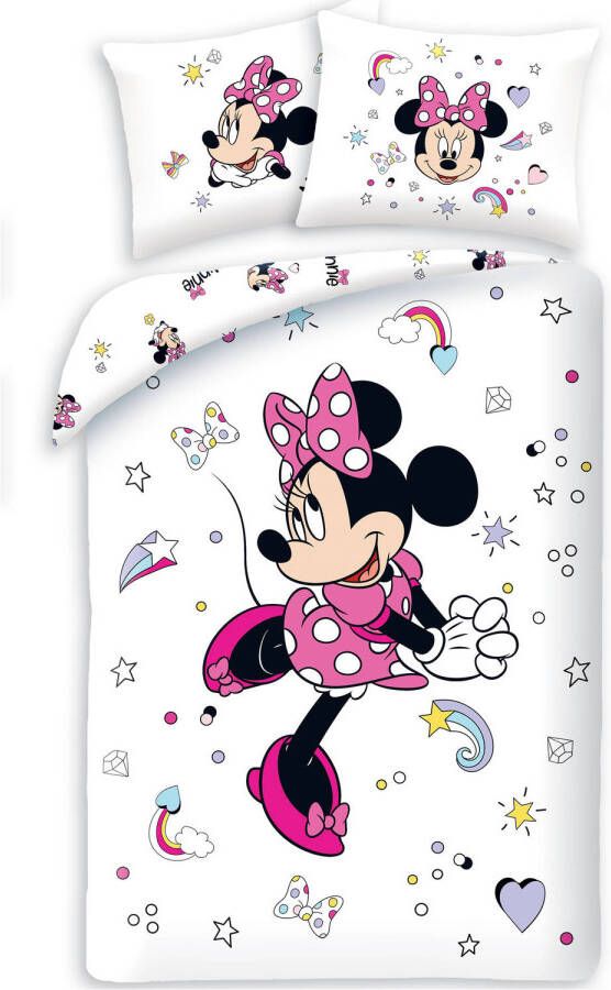 Disney Minnie Mouse Dekbedovertrek Lovely Eenpersoons 140 X 200 Cm Katoen