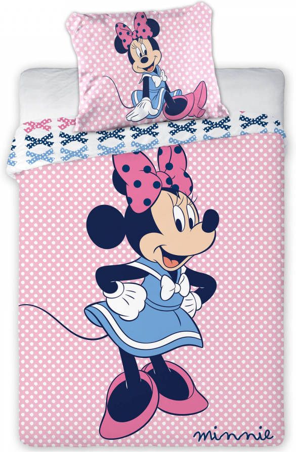 Disney Minnie Mouse Dots Baby Dekbedovertrek 100 X 135 Cm Roze