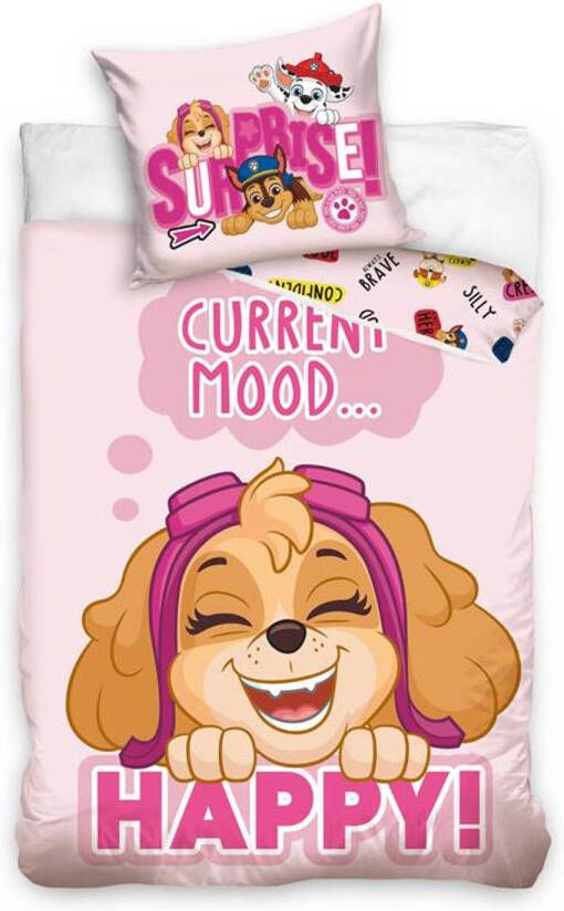 Disney Paw Patrol Dekbedovertrek Katoen 1 persoons(140x200 Cm + 1 Sloop) Multi