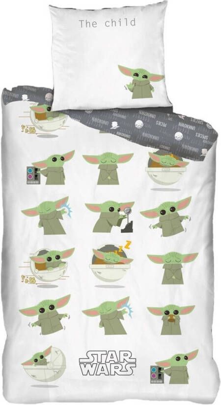 Disney Star Wars Dekbedovertrek Mandalorian Eenpersoons 140 X 200 Cm Polyester