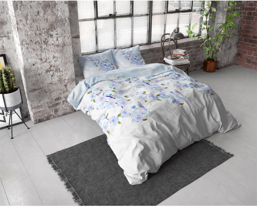 Dreamhouse Flanel Dekbedovertrek Sweet Flowers Turquoise-200x200/220
