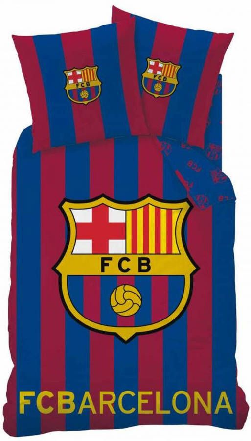 FC Barcelona Logo Dekbedovertrek Eenpersoons 140 X 200 Cm