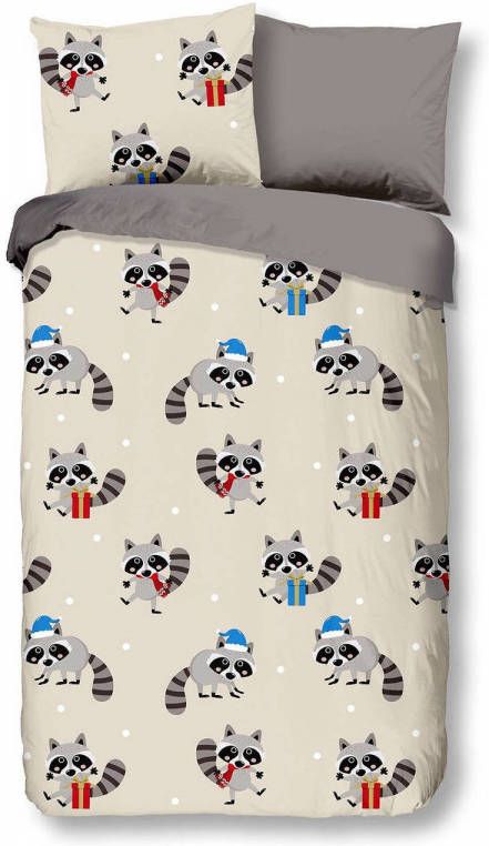 Good Morning kinderdekbedovertrek Flanel Hello multikleur 140x200 cm Leen Bakker