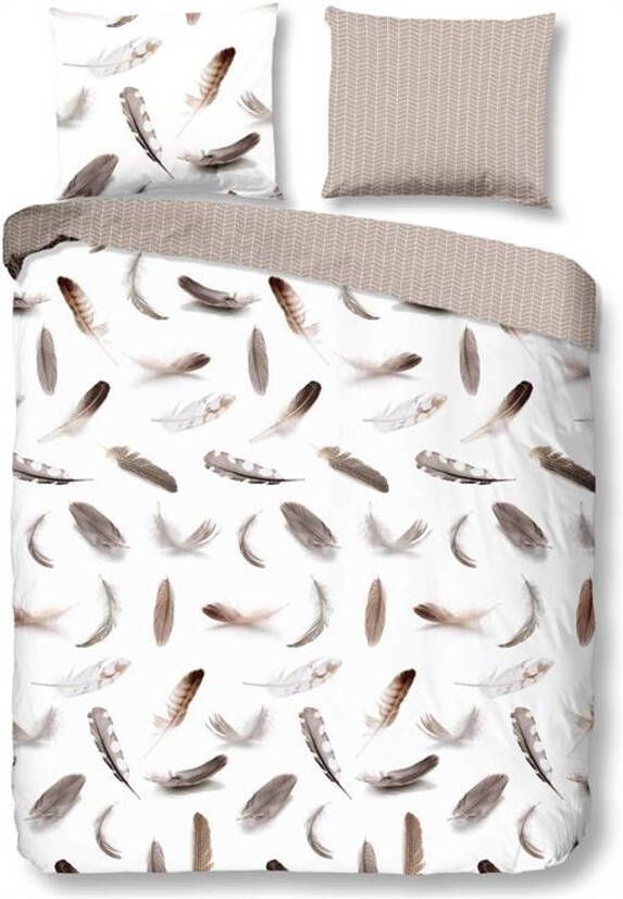 Good Morning Feathers Flanel Dekbedovertrek Lits jumeaux(240x200/220 Cm + 2 Slopen) Flanel Wit