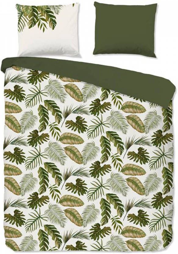 Good Morning Lewis Dekbedovertrek 1 persoons(140x200/220 Cm + 1 Sloop) Katoen Groen