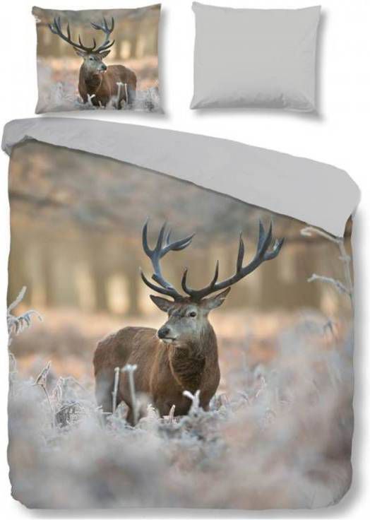 Good Morning Michel Flanel Dekbedovertrek 2 persoons(200x200/220 Cm + 2 Slopen) Flanel Multi