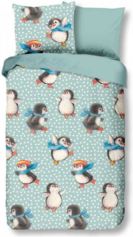 Good Morning Skating Flanel Dekbedovertrek Flanel/Katoen 1 persoons(140x200/220 Cm + 1 Sloop) Multi