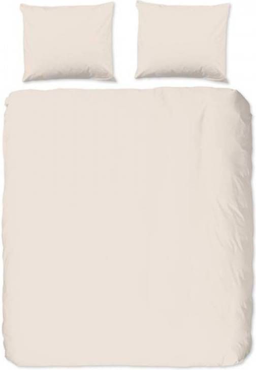 Good Morning Uni Dekbedovertrek 1 persoons(140x200/220 Cm + 1 Sloop) Katoen Light Sand