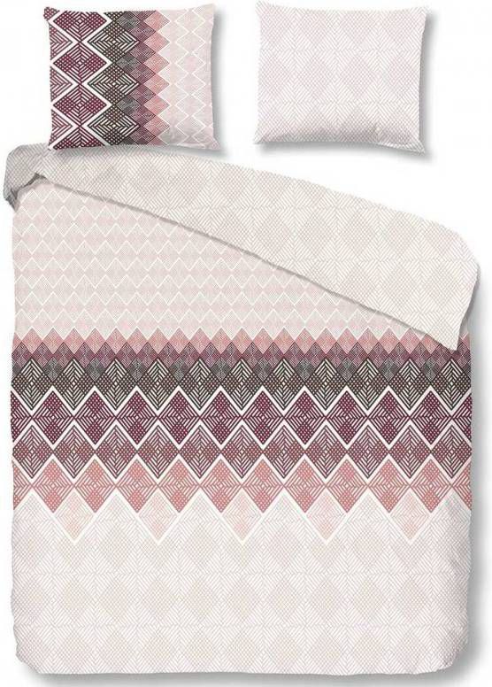 Hip Good morning dekbedovertrek Abigale bordeaux 140x200/220 cm Leen Bakker