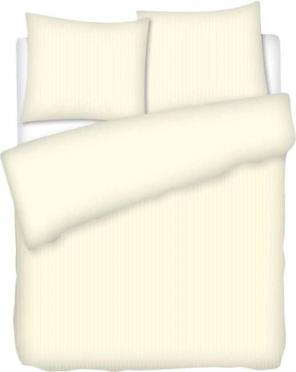 Good Morning Heckett & Lane dekbedovertrek Uni Stripe off white 140x200 cm Leen Bakker