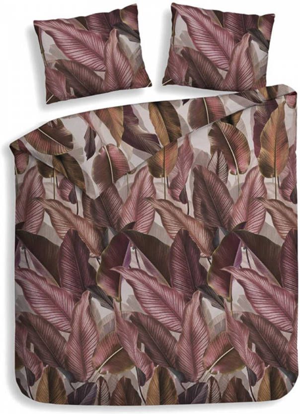 Heckett & Lane Flanel Dekbedovertrek Alys Lila Lits jumeaux Xl 260x200/220 Cm