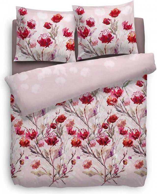 Heckett & Lane dekbedovertrek Nevada roze 240x200/220 cm Leen Bakker